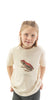 Lou porte un T-shirt Fanatura Enfant Grenouille taille 6 ans