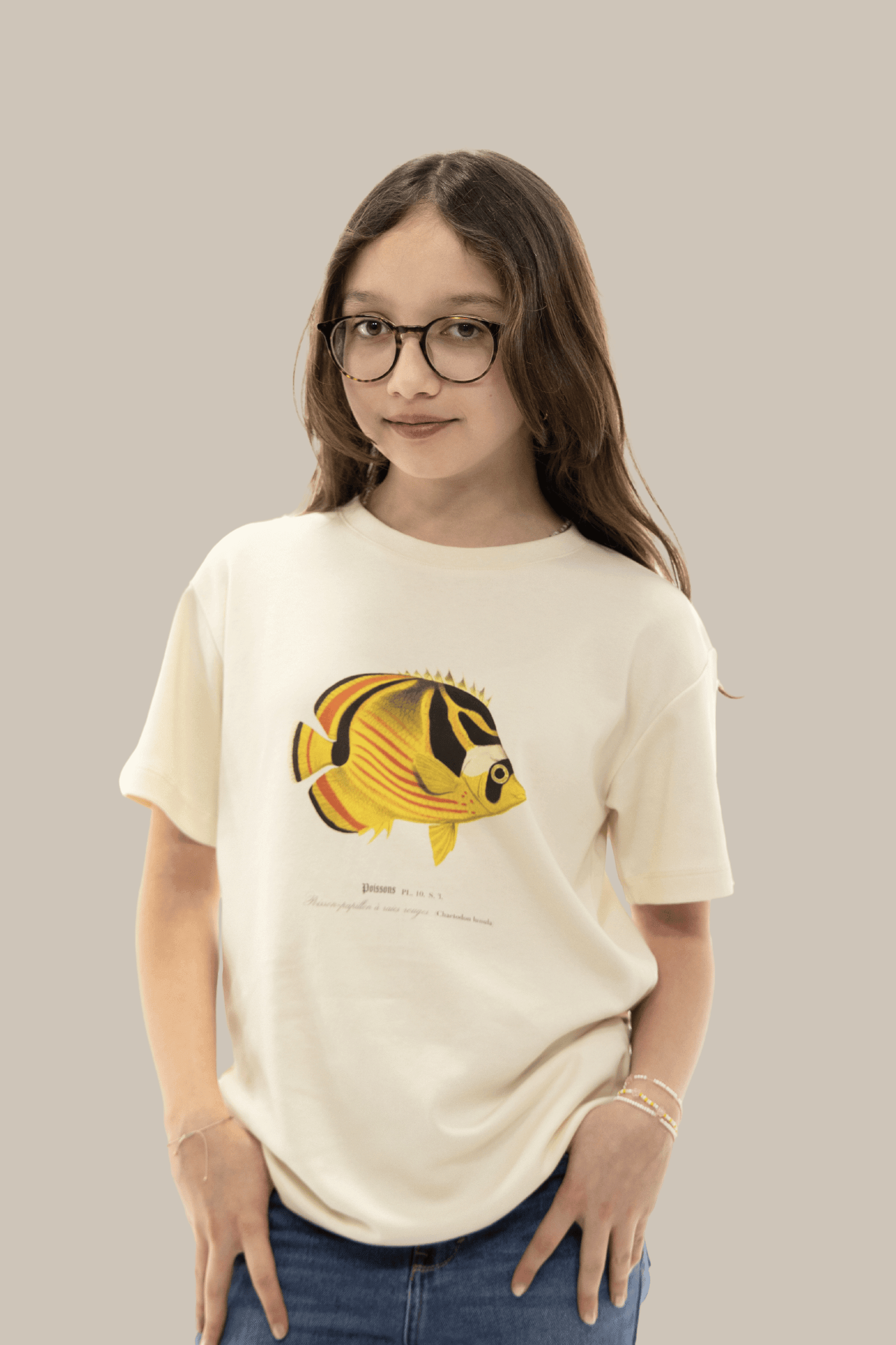 T-shirt 100% coton bio Enfant Poisson-Papillon