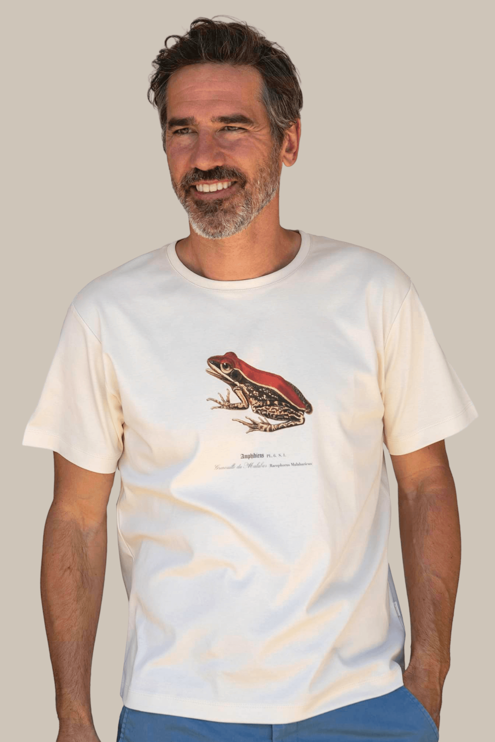 Gilles portant un T-shirt Fanatura mixte grenouille taille M@