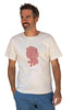 Gilles portant un T-shirt Fanatura mixte corail taille M
