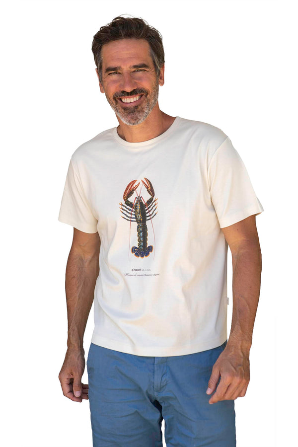 Gilles portant un T-shirt Fanatura mixte homard taille M